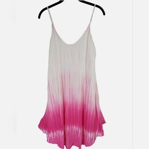 Millibon Bullpup Pink and White Striped Drees, Size S